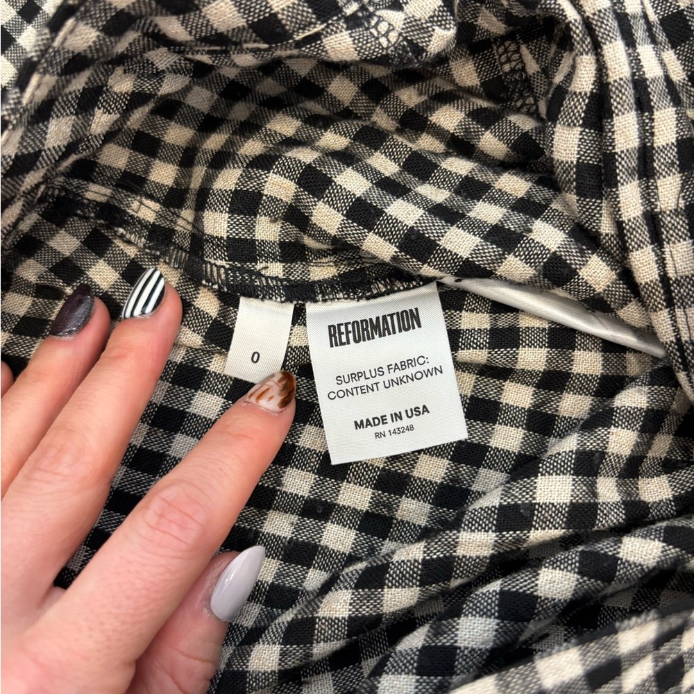 REFORMATION CHECKERED DRESS - Picture 5 of 6